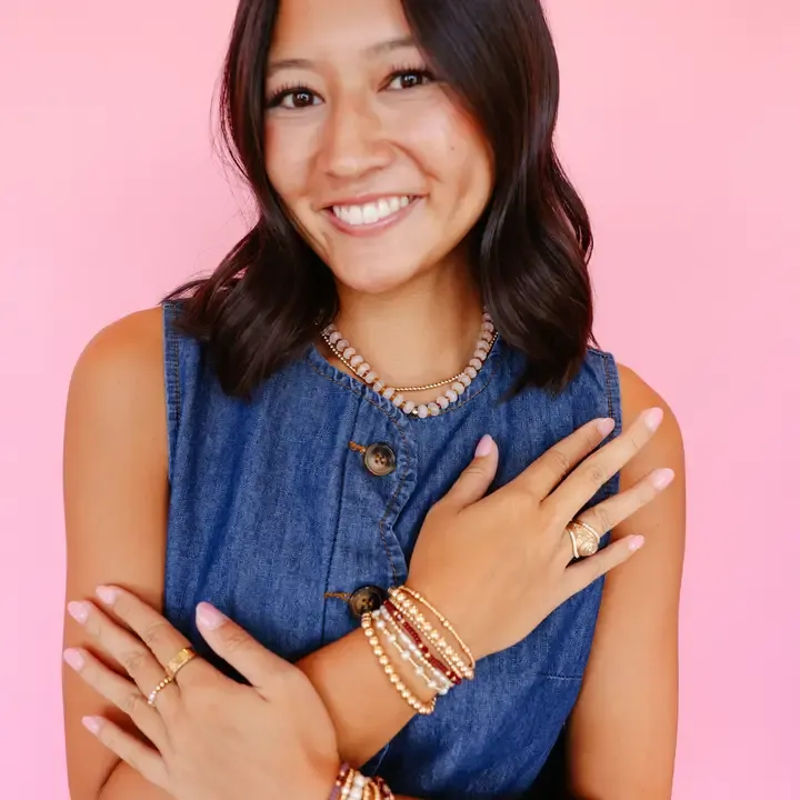 VG Eleanor Bracelet in Burgundy S/M