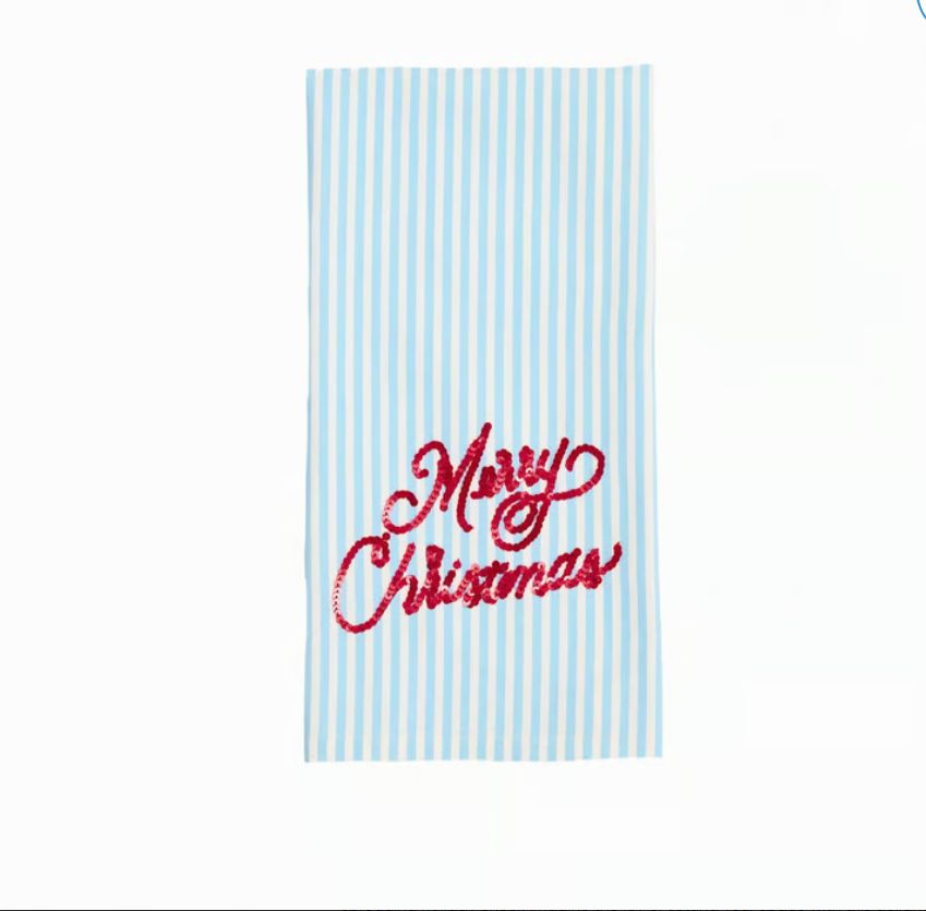 Merry Christmas Tea Towel