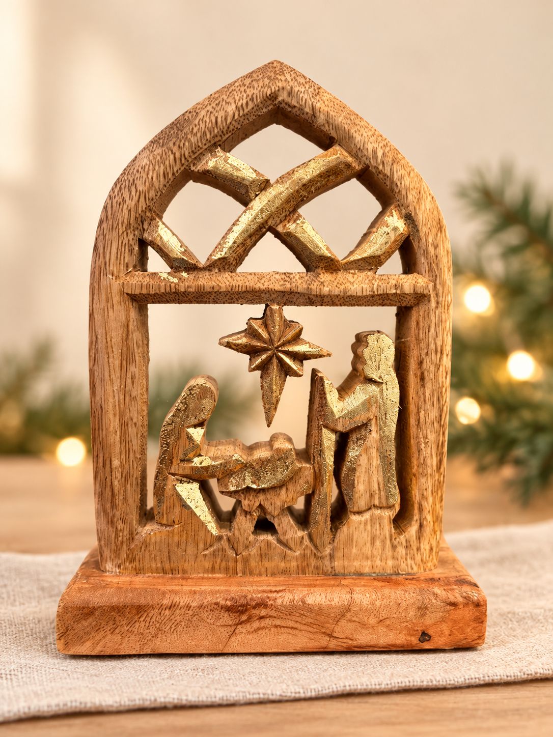 Wood Nativity