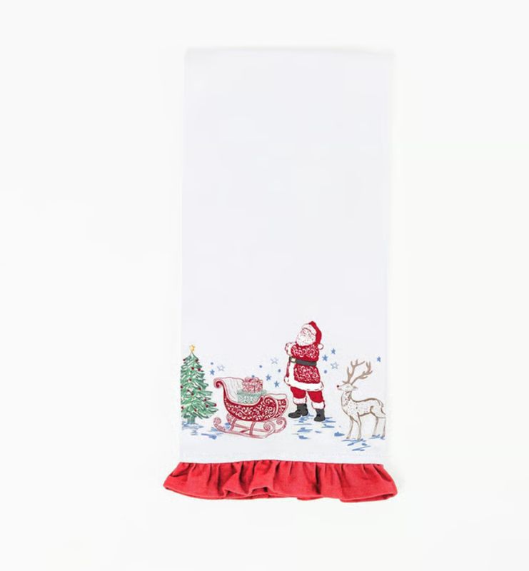 Tidings &amp; Toile Tea Towel