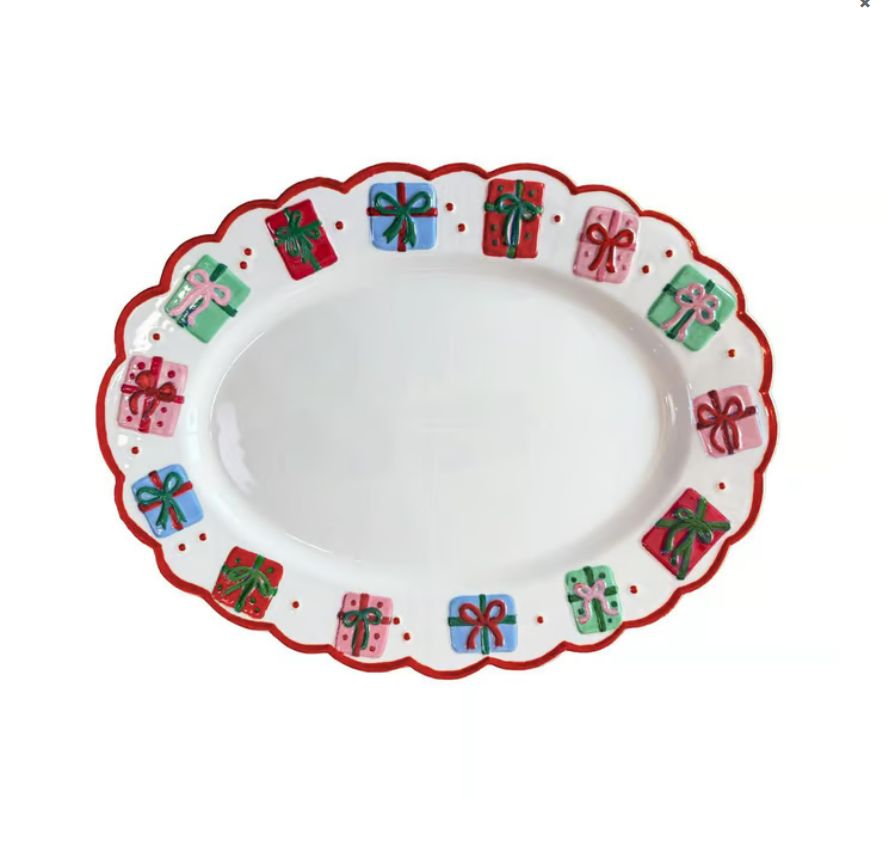 Wrapped In Cheer Sculpted Platter