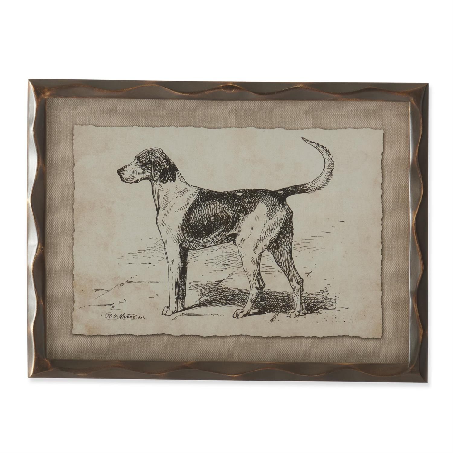 11.75" Framed Dog Print 3