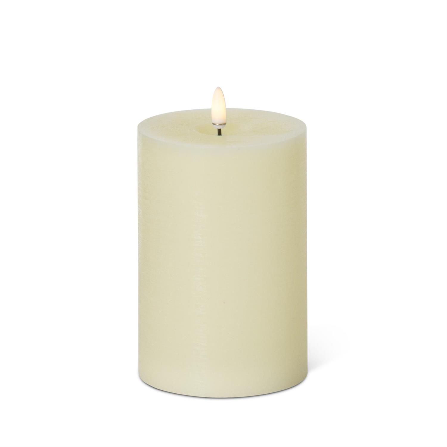 6x3" Cream LED Pillar Candle