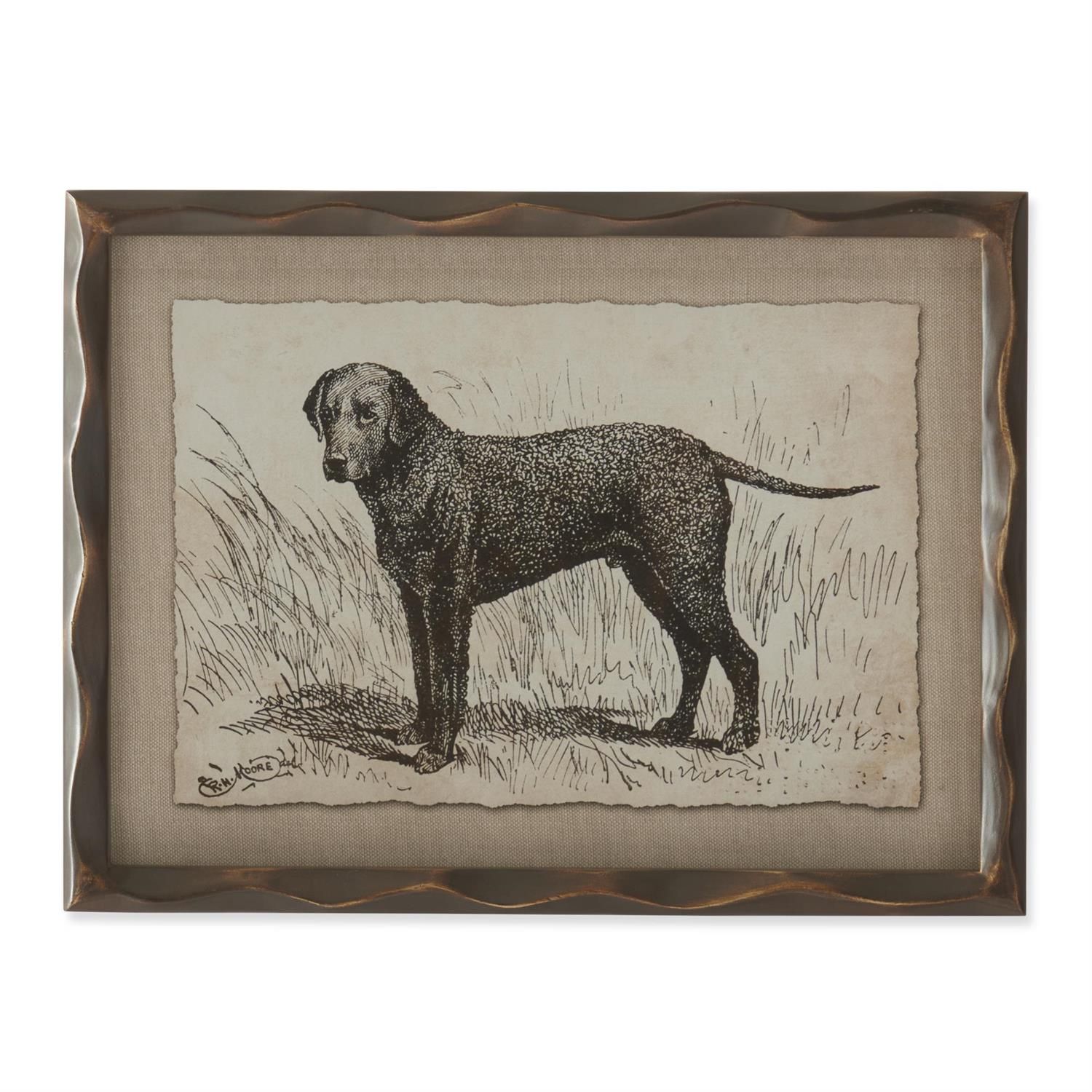 11.75" Framed Dog Print 2