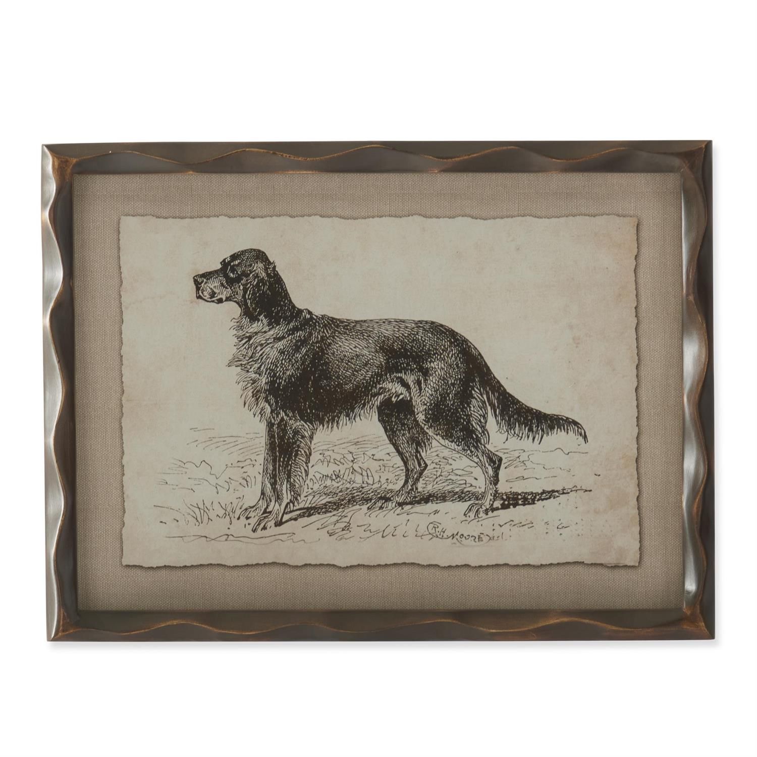 11.75" Framed Dog Print 1