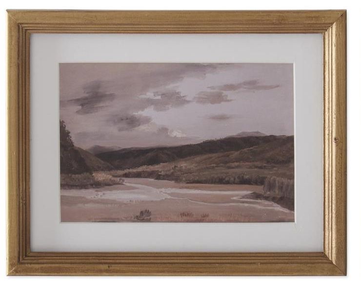 11" Gold Framed Landscape Print 4