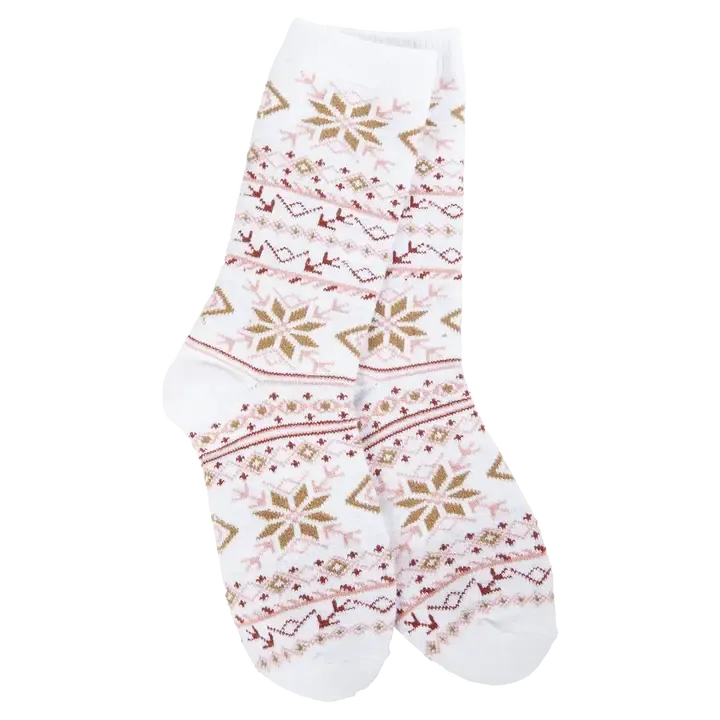 VG Fair Isle White Mini Crew