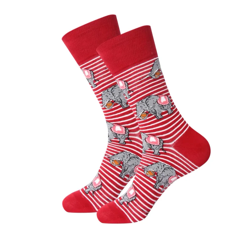 VG Striped Elephant Socks