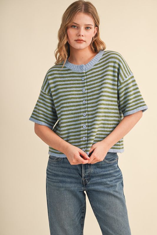 CH Picking Top-Sky Blue Olive