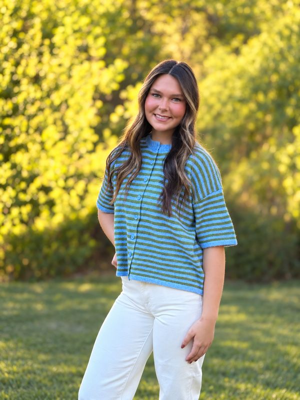 CH Picking Top-Sky Blue Olive