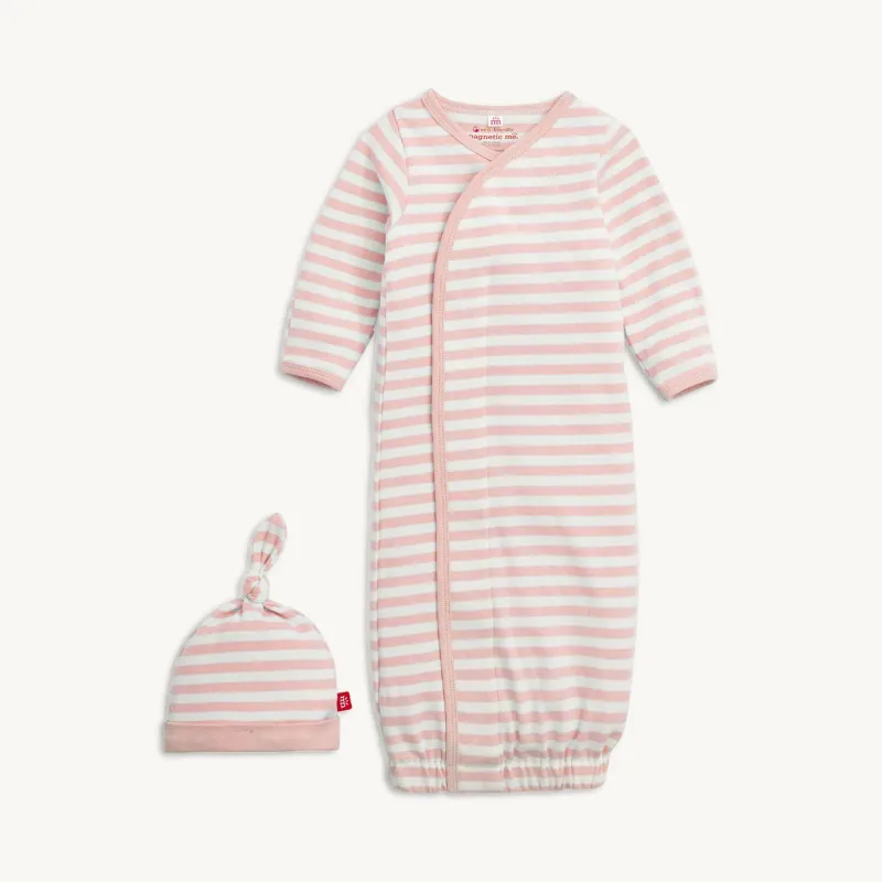 CH Pink Stripe Gown + Hat