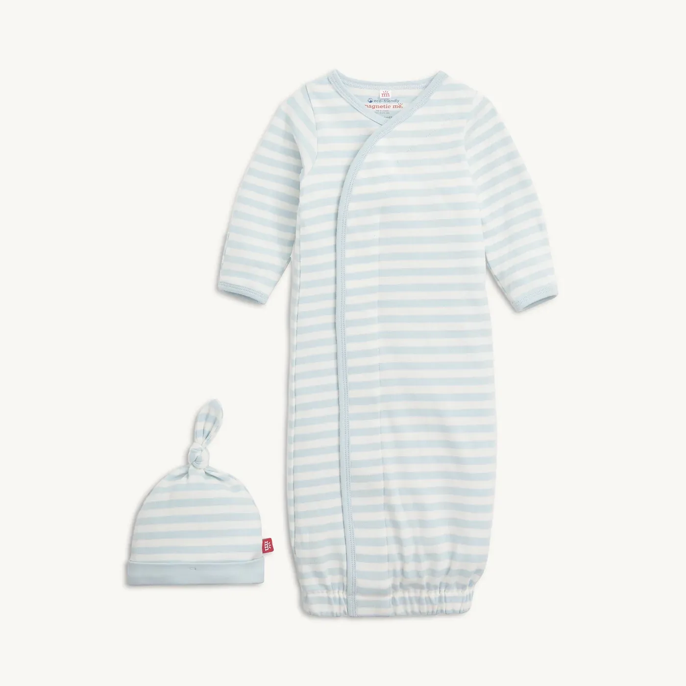 CH Blue Stripe Gown + Hat