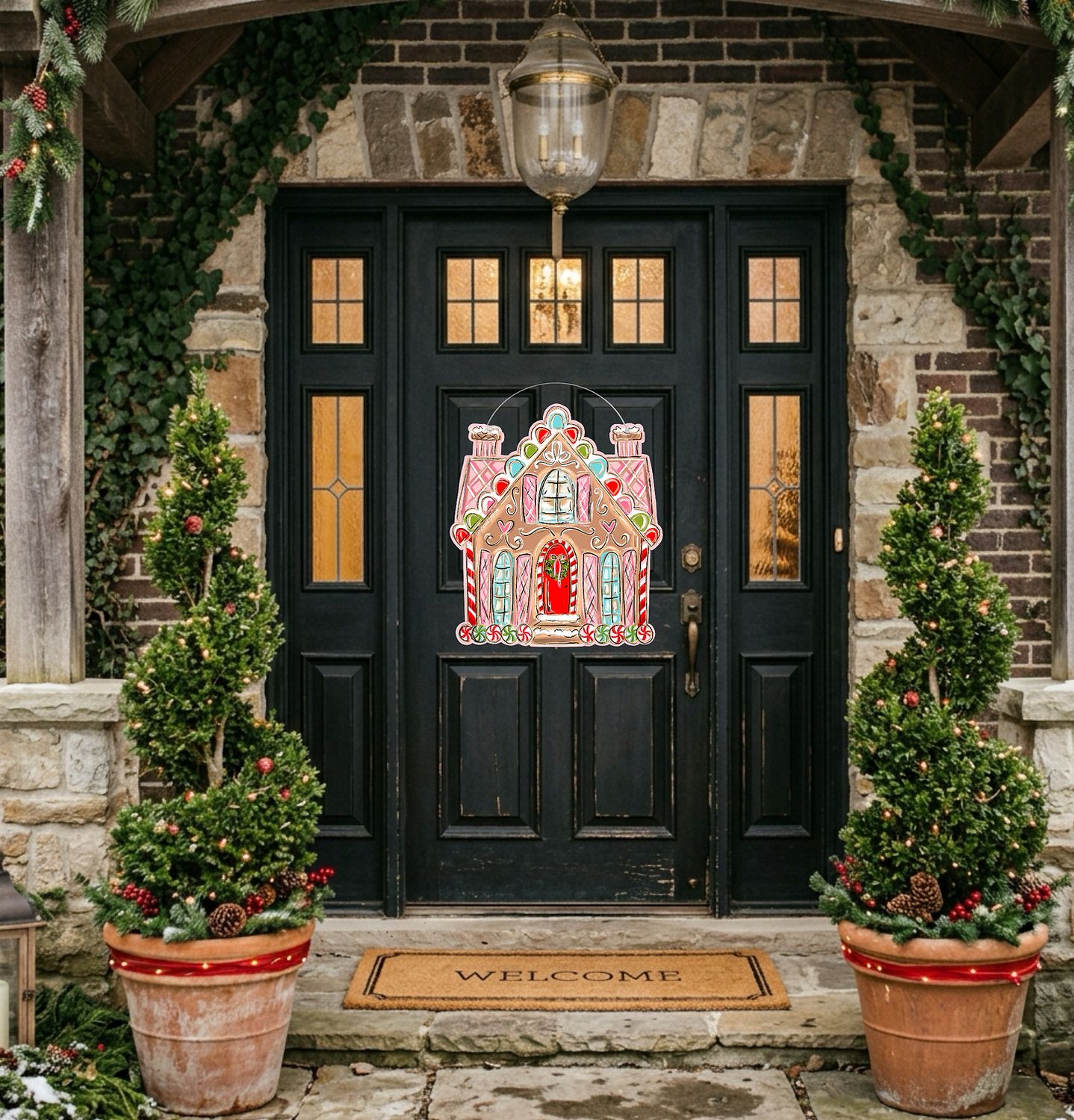 VG Candy Cane Lane Doorhanger