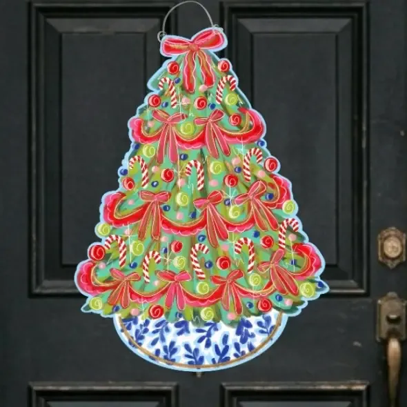 VG Chinoiserie Tree Doorhanger