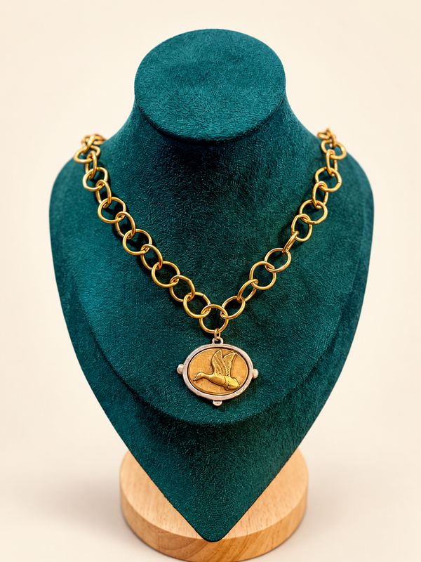 Signature Mixed Metal Duck Necklace