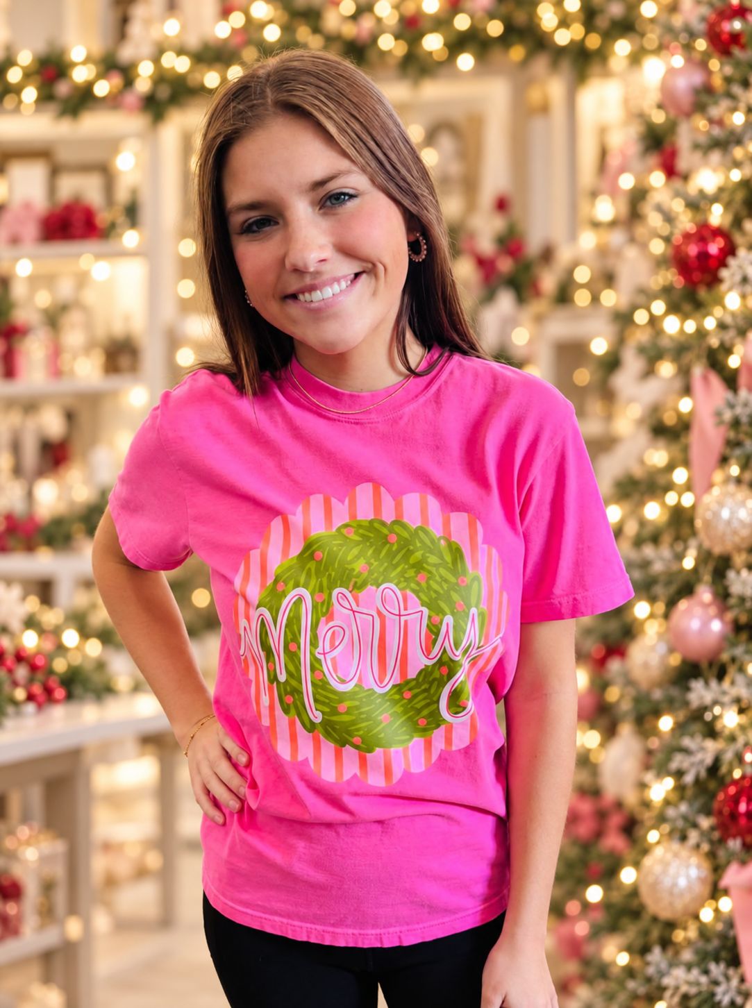 Merry Wreath Tee