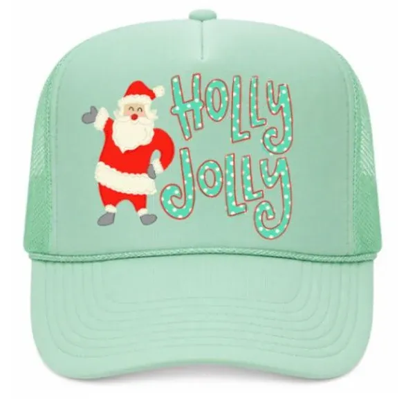 Holly Jolly Polka Trucker
