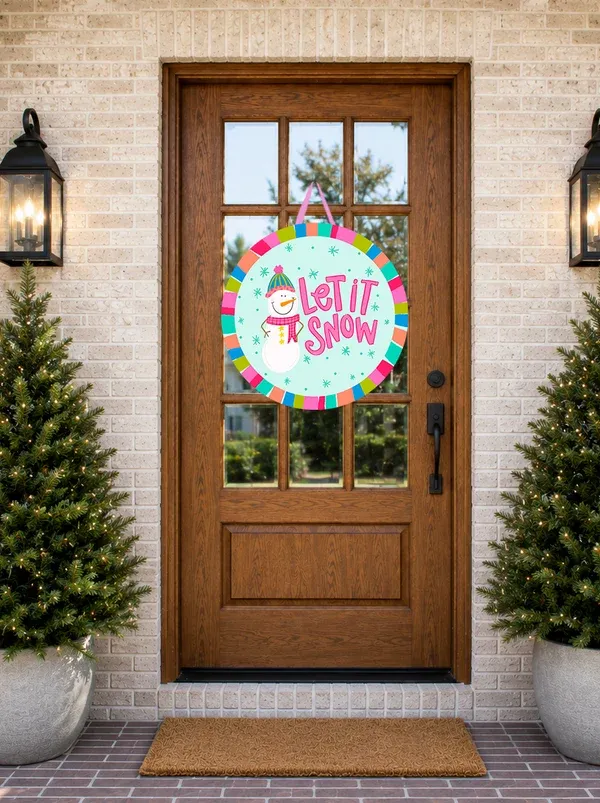 Let It Snow Door Hanger