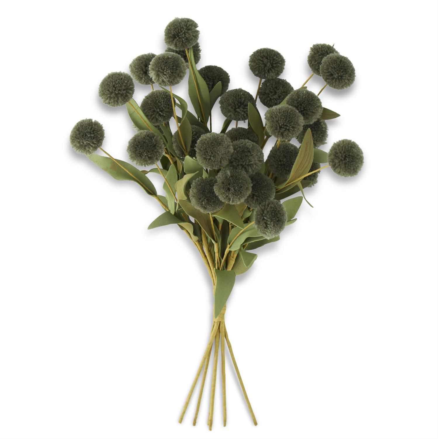 13" Green PomPom Pick