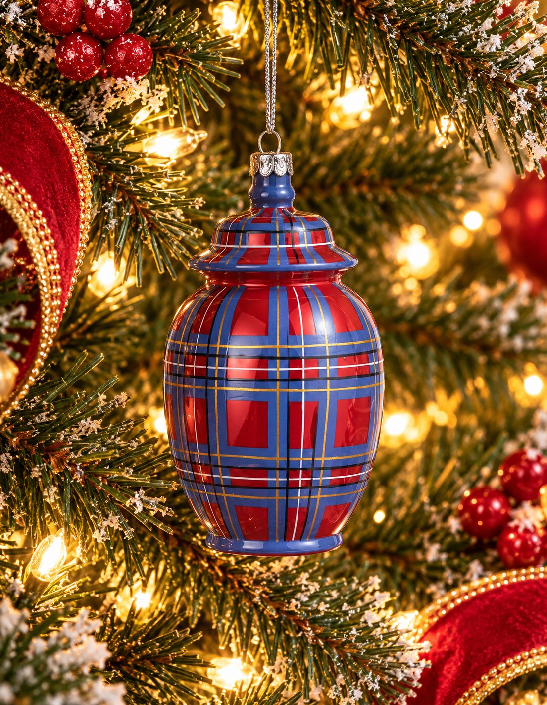 5" Dressed In Plaid Ornament