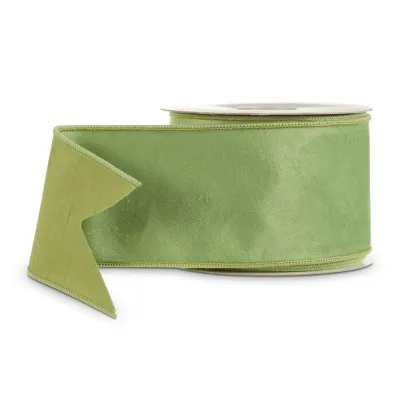 4" Sage Green Wired Ribbon
