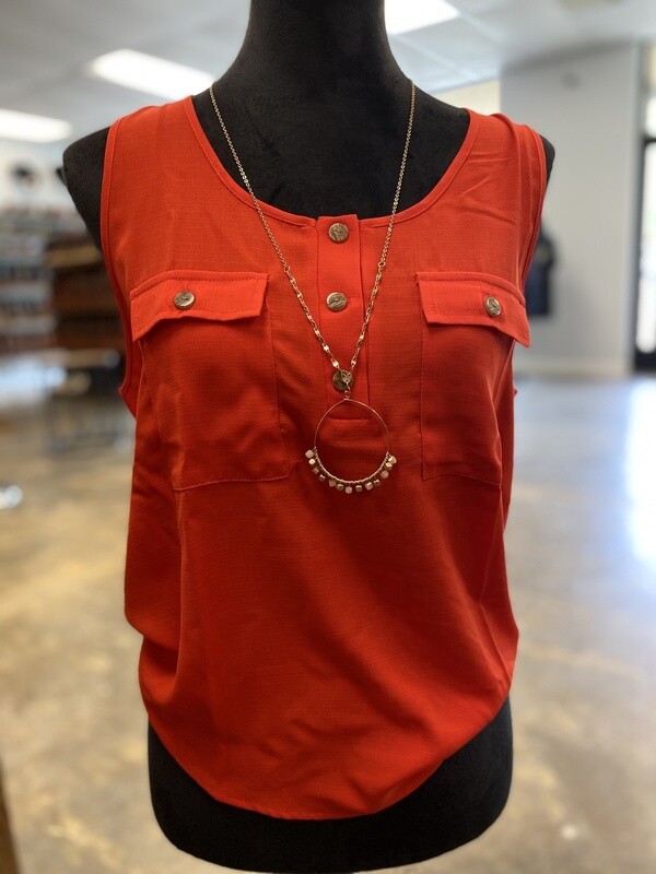3 BUTTONED TANK TOP
