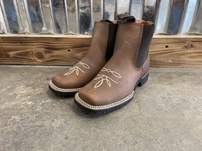 VE33 LEATHER KID'S BOOTS