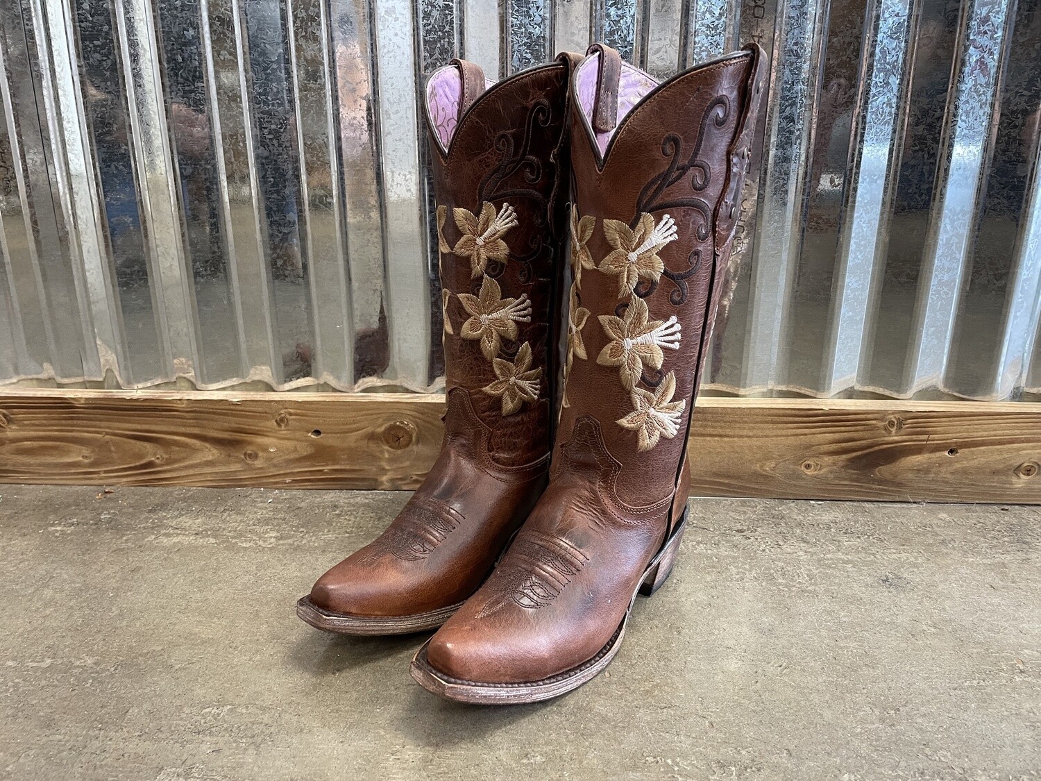 WOMEN'S ALAMO LEATHER BOOTS - 604 STYLE