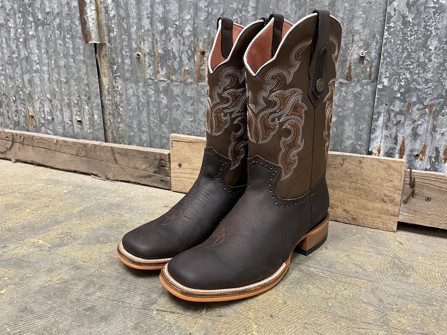 VERTHALI VE522 BROWN - SQUARE TOE