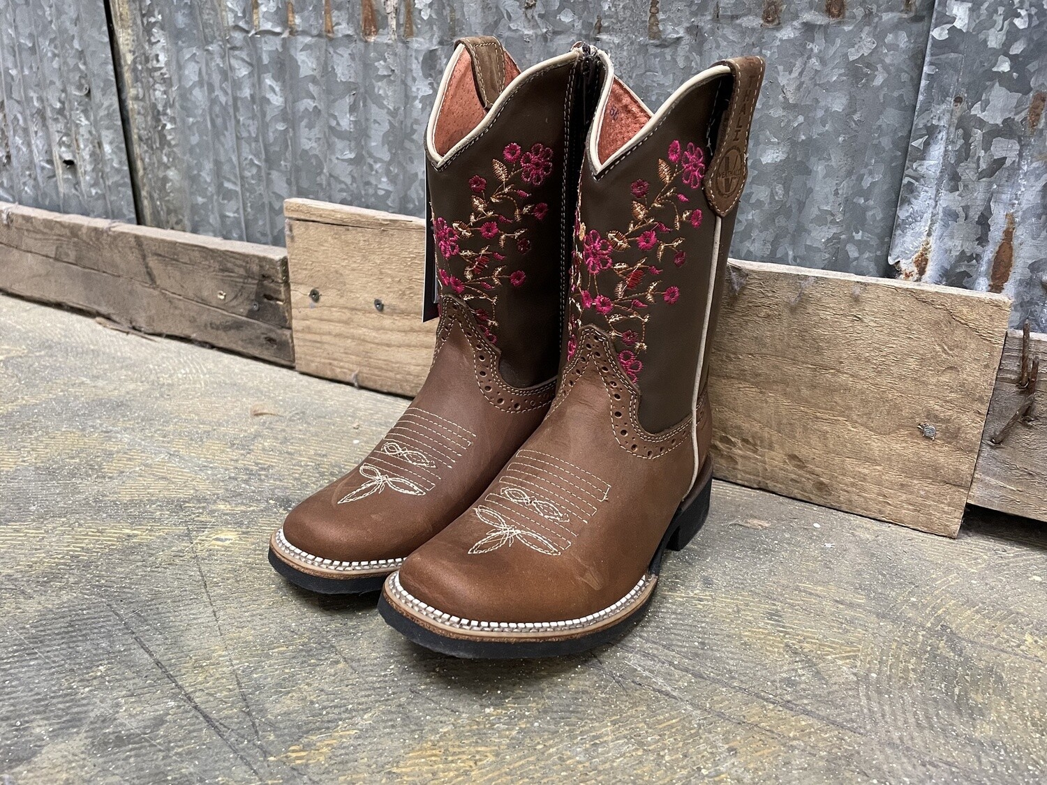 VERTHALI KID'S BROWN/FLOWERS