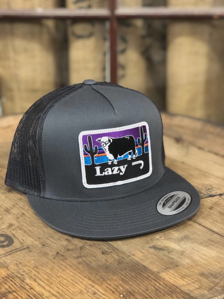 LAZY J GREY/GREY 4" SUNSET PATCH