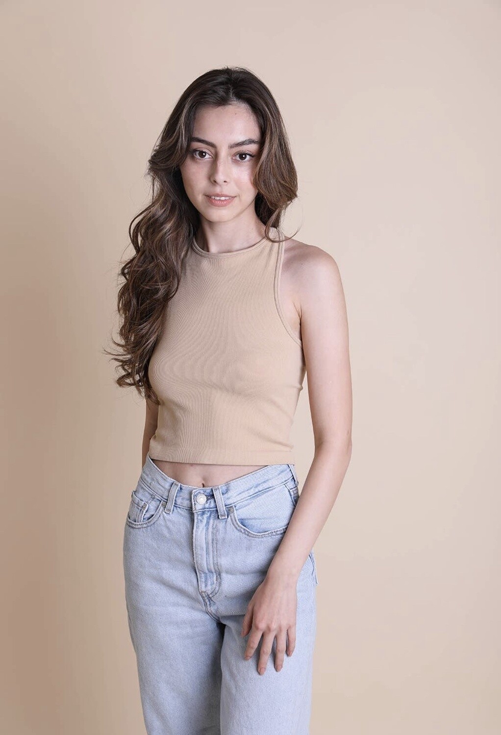 HIGH NECK RACERBACK BRAMI TOP
