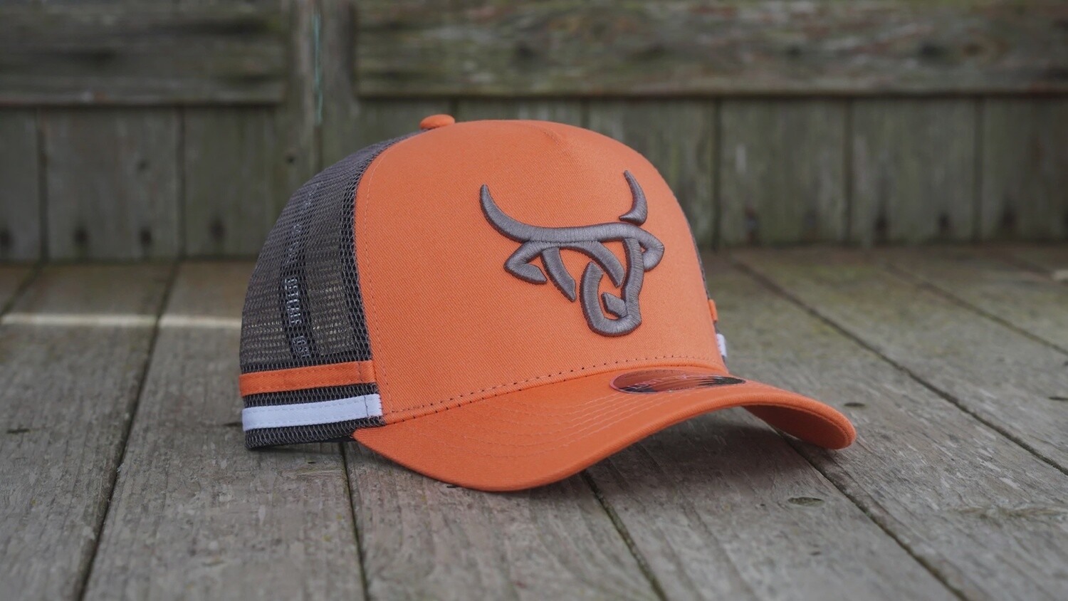 STRAPPED ORANGE/GREY
