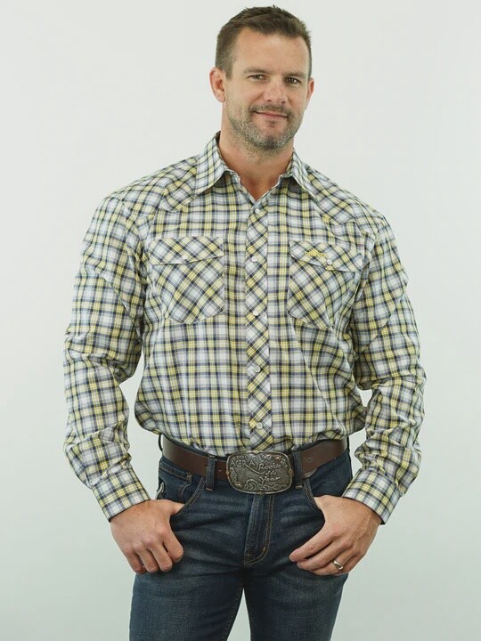 HONDO - PLAID, SNAP, OPTION CUFF, CLASSIC FIT SHIRT