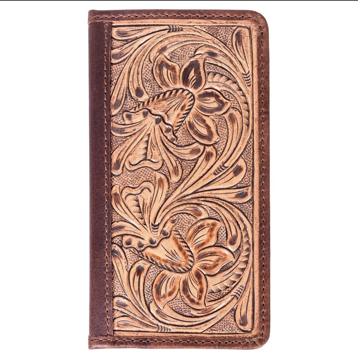 MEN'S TOOLED LEATHER WALLET