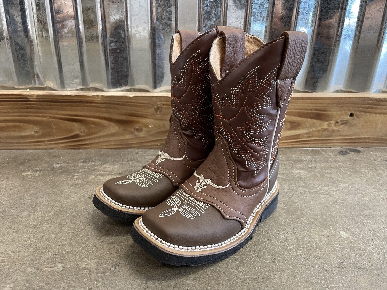 KID'S RODEO BOOTS-BROWN