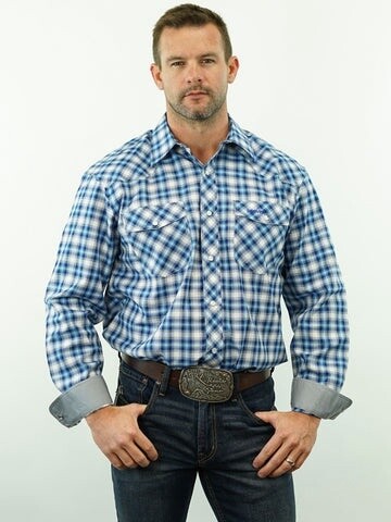 MAVERICK - PLAID, SNAP, OPTION CUFF, CLASSIC FIT SHIRT