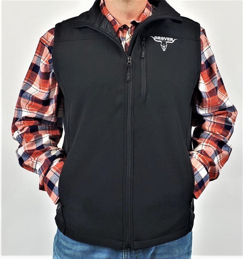 Softshell Vest - With Concealed Carry Holster -Black
