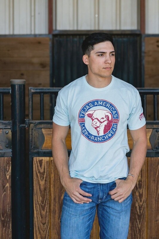 LAZY J RANCH WEAR TEJAS AMERICAS SHORT SLEEVE T-SHIRT