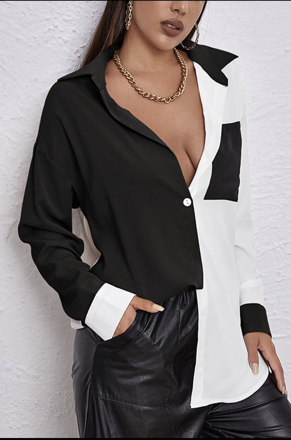 VANESSA TWO TONE - BLACK MULTI