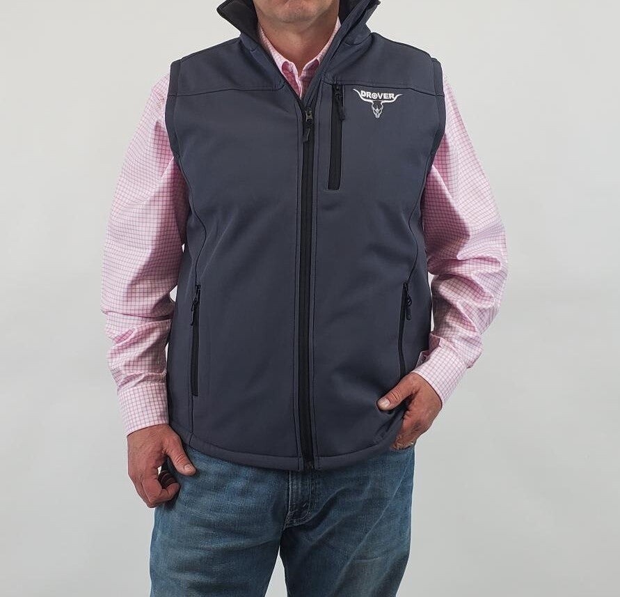 Softshell Vest - With Concealed Carry Holster - Gunmetal Gray