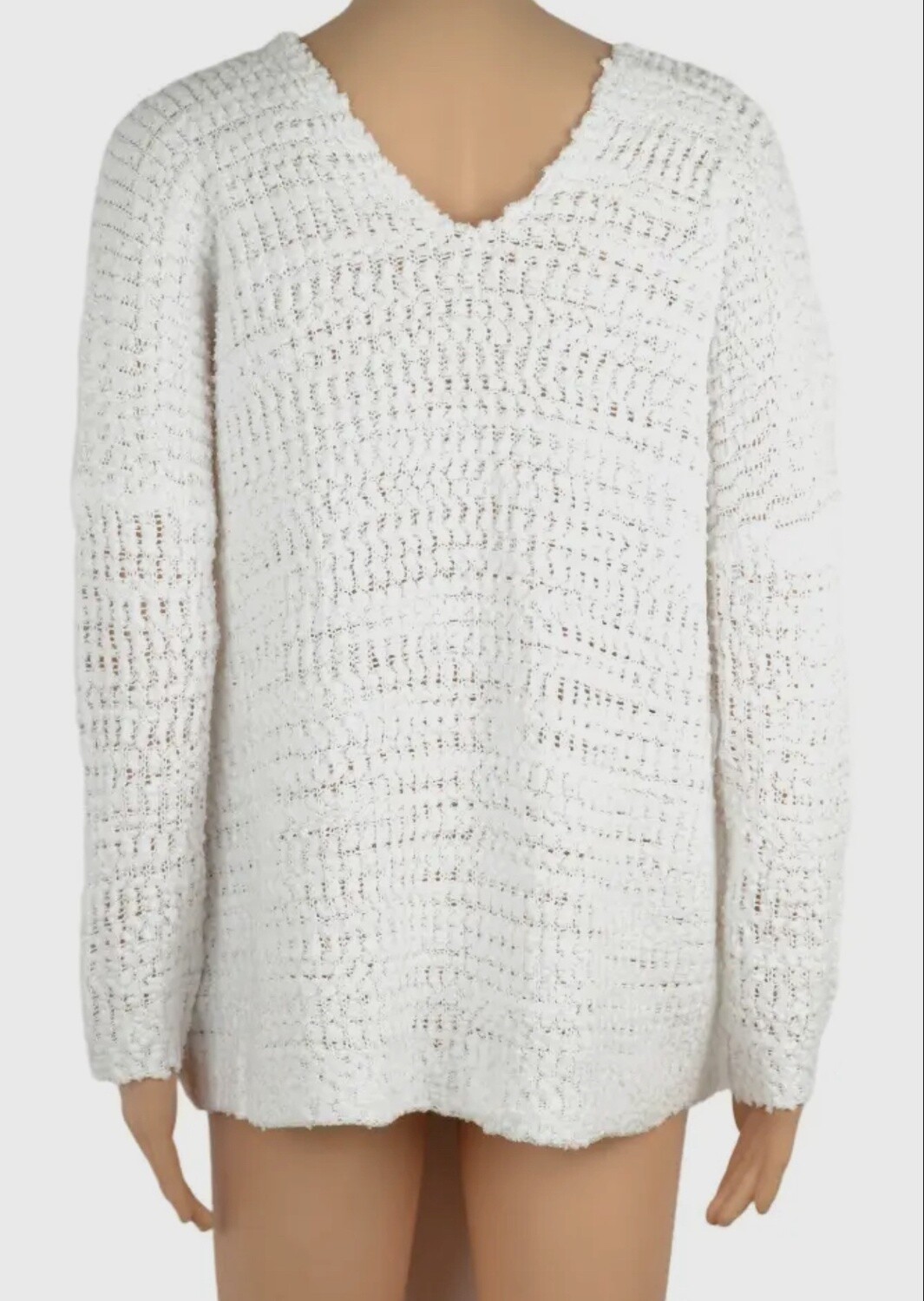 White V-Neck sweater