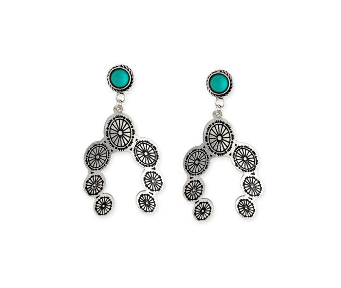 Horseshoe Concho Earrings