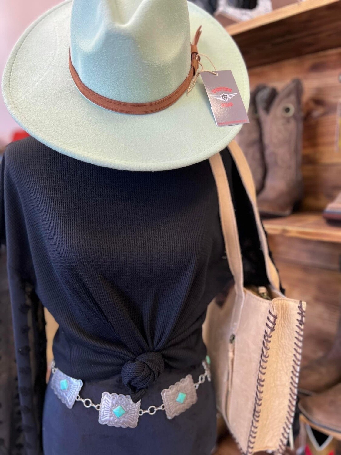 Polka dot knit top