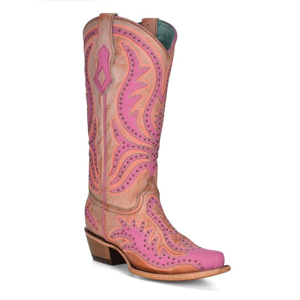 LD Pink Overlay & Fluorescent Embroidery