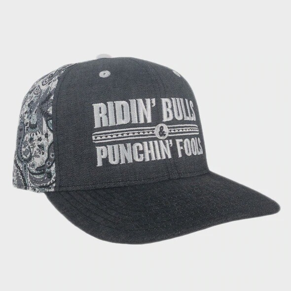 RIDIN' BULLS & PUNCHIN' FOOLS BANDANA FLATBILL