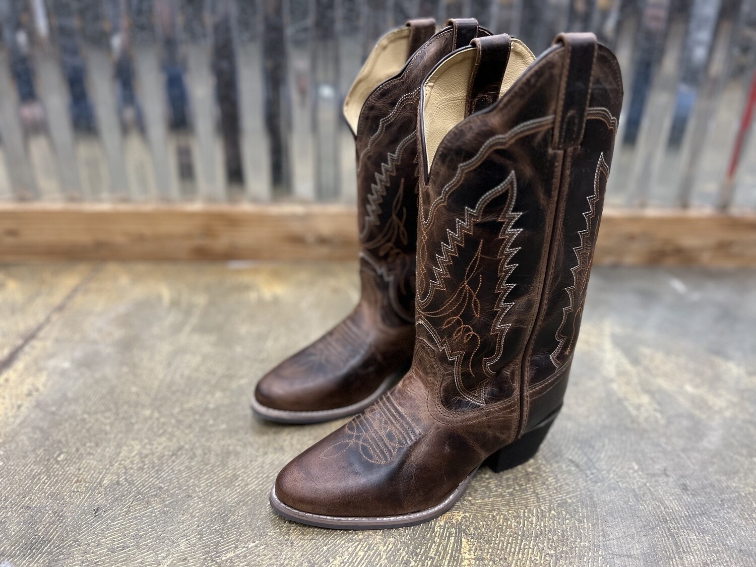 SMOKY MOUNTAIN WOMEN'S AMELIA COWGIRL BOOTS - ROUND TOE