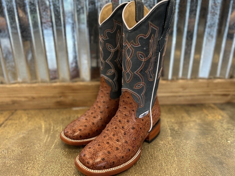 WOMEN'S OSTRICH PRINT BOOTS - LIGHT BROWN