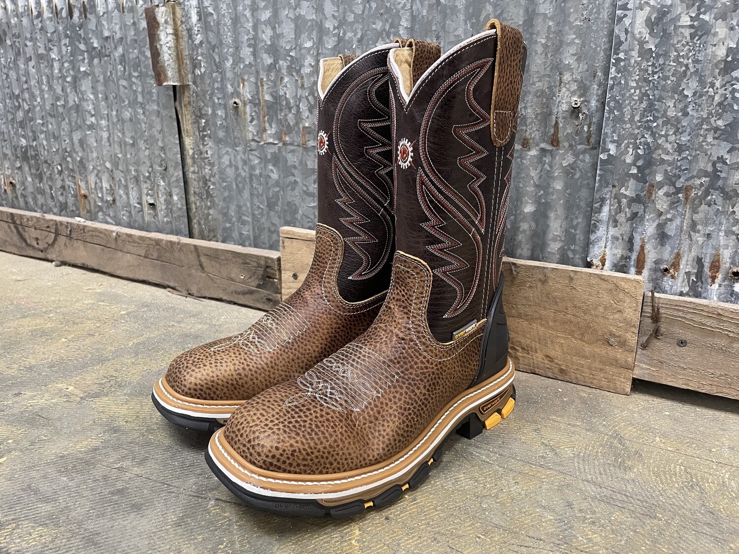 OVERWORK BOOTS FLOTER/SAND - STEEL TOE