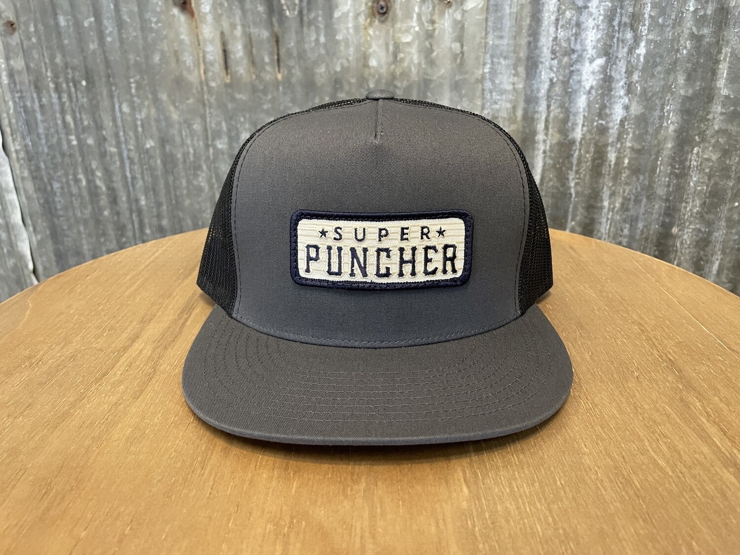 SUPER PUNCHER PATCH CHARCOAL MESHBACK